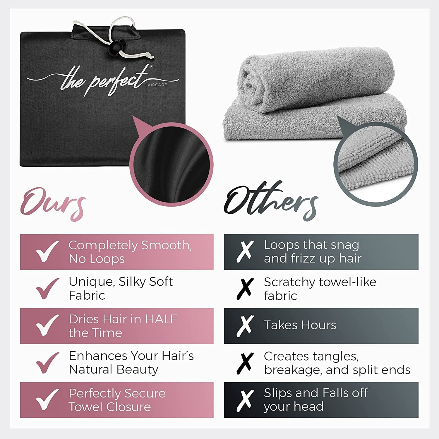 Microfiber Hair Large Towels Wrap for Women