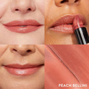 Italian Marble Sheer Lipstick - Peach Bellini - Hydrating & Lightweight - Vitamin E & Caster Seed Oil - Cream Finish