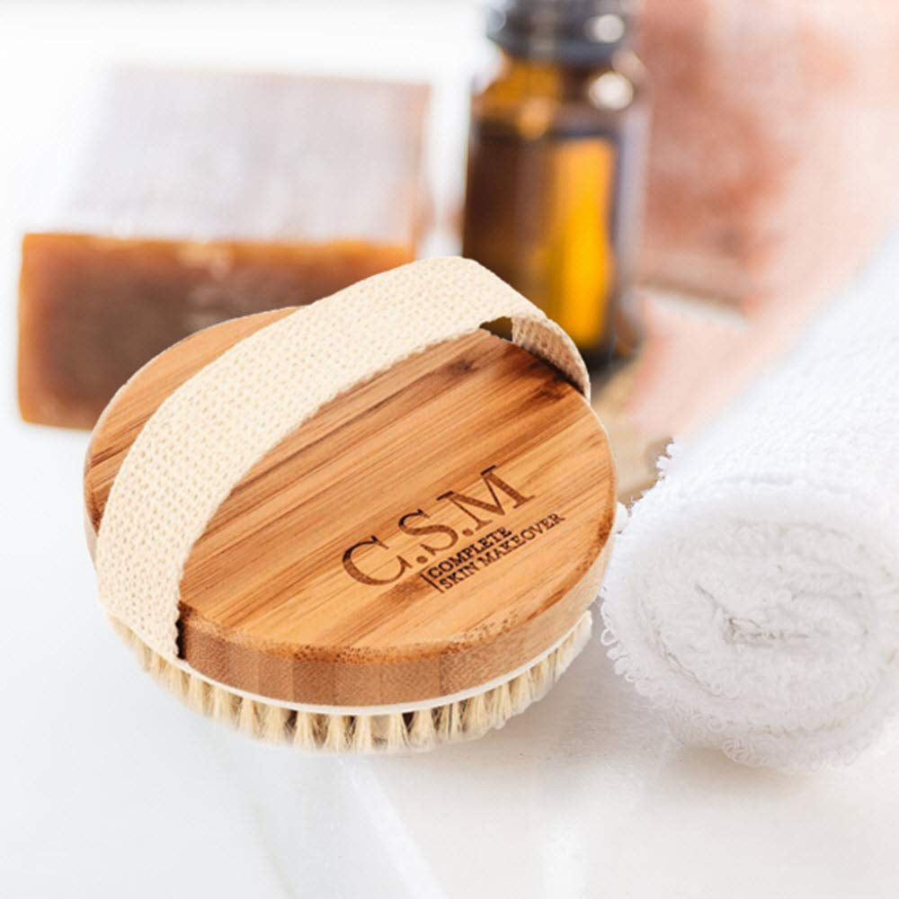 Natural Bristle Exfoliating Brush for Skin Renewal