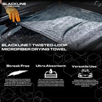 Ultra Absorbent Microfiber Car Drying Towel Xl 3Ft X 2Ft Twisted Loop Charcoal G