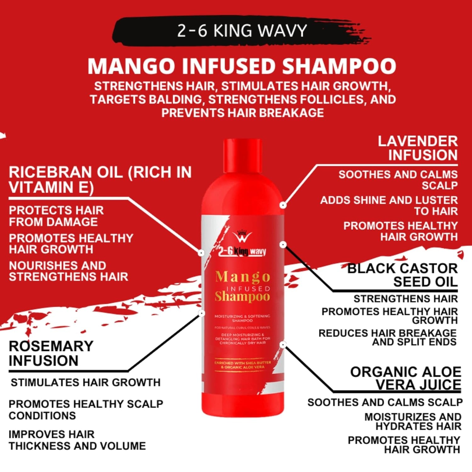 Mango Infused Shampoo & Conditioner Set (12 oz) | Hydrating & Anti-Frizz | Color-Safe