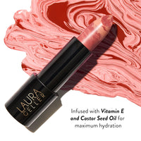 Italian Marble Sheer Lipstick - Peach Bellini - Hydrating & Lightweight - Vitamin E & Caster Seed Oil - Cream Finish