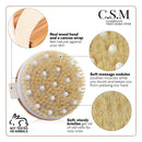 Natural Bristle Exfoliating Brush for Skin Renewal