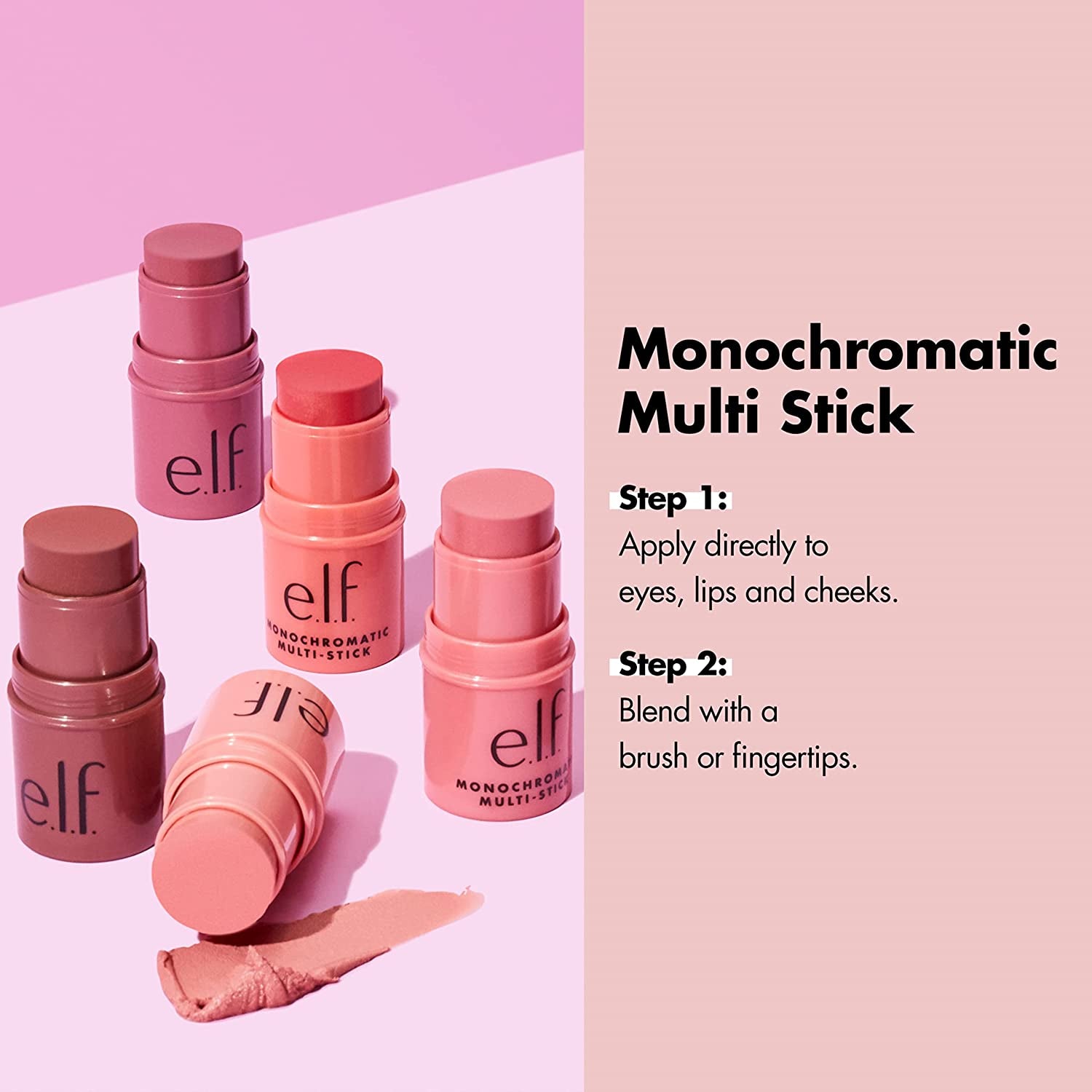 Monochromatic Multi Stick Makeup