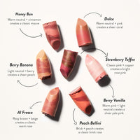 Italian Marble Sheer Lipstick - Peach Bellini - Hydrating & Lightweight - Vitamin E & Caster Seed Oil - Cream Finish