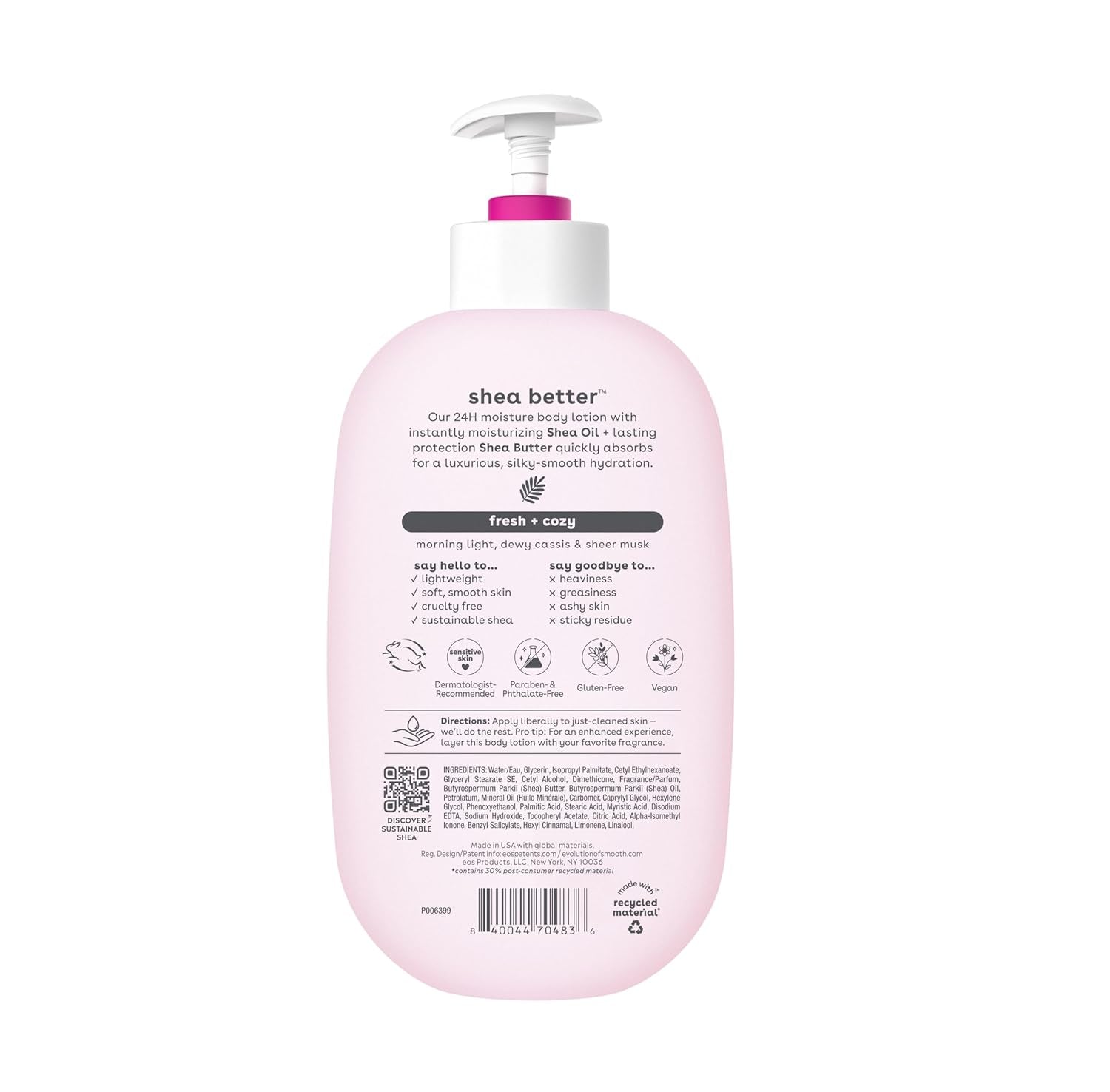 Shea Better Body Lotion- Fresh & Cozy