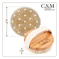 Natural Bristle Exfoliating Brush for Skin Renewal