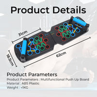 Push up Rack Board System Fitness Workout Train Home Gym Exercise Stands for Men