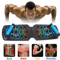 Push up Rack Board System Fitness Workout Train Home Gym Exercise Stands for Men